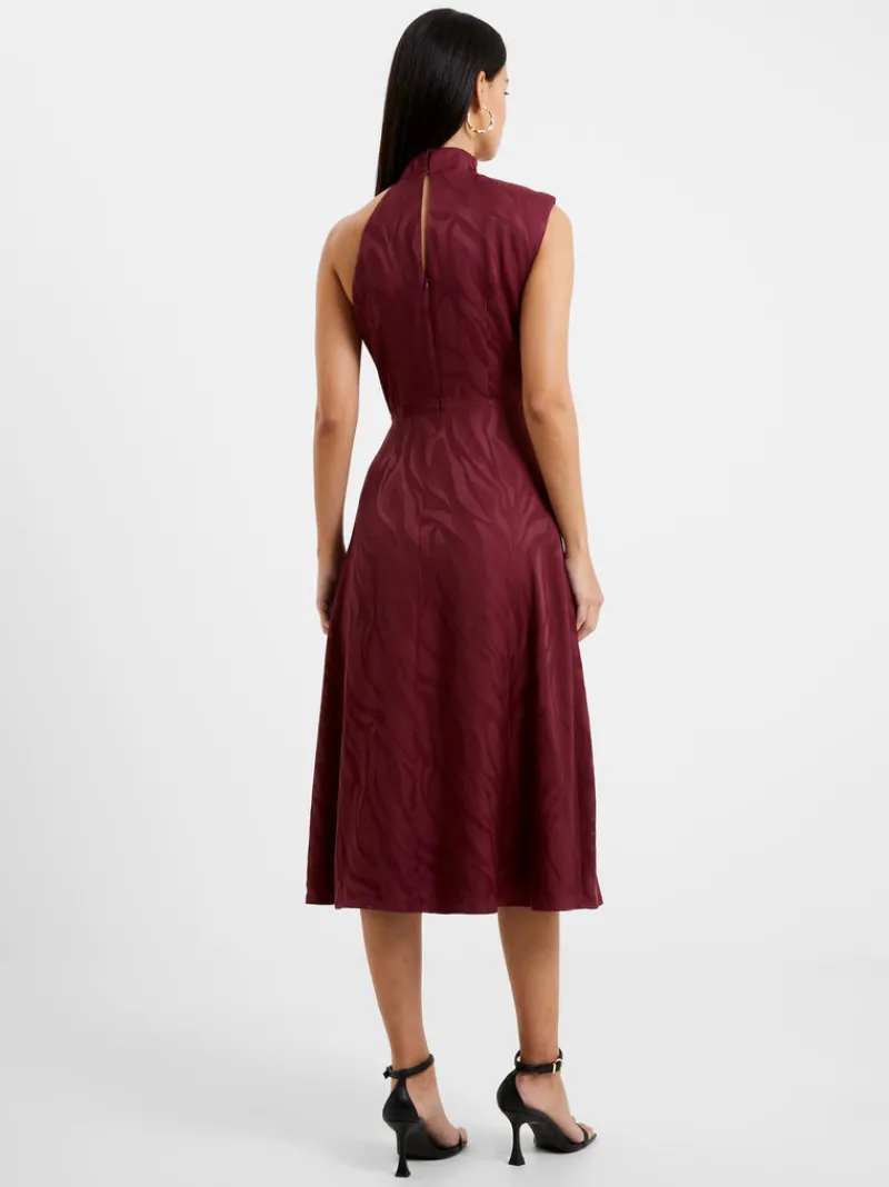 FRENCH CONNECTION Party Dresses | Wedding Guest Dresses<Aba Eco Satin Midi Dress ChocolateTruffle