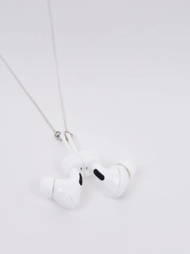 FRENCH CONNECTION Jewellery<Airpod Holder Chain Silver/White