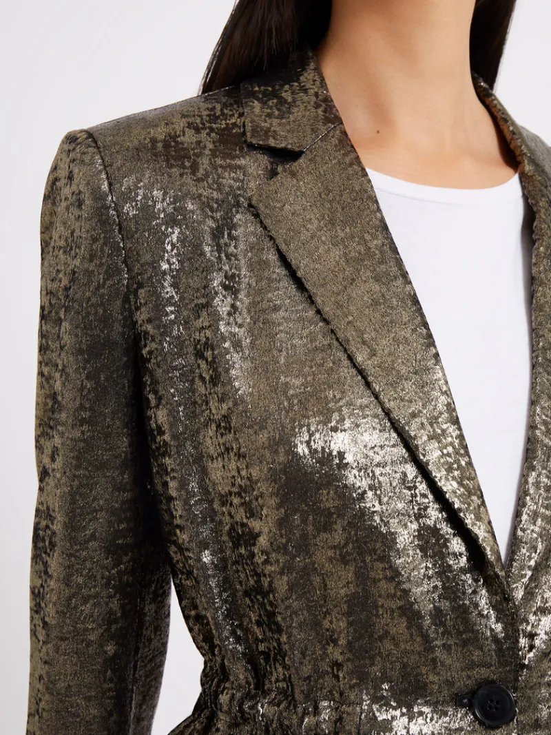 FRENCH CONNECTION Women's Suits<Alara Molten Suit Jacket Metallic