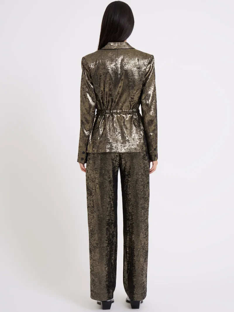 FRENCH CONNECTION Women's Suits<Alara Molten Suit Jacket Metallic