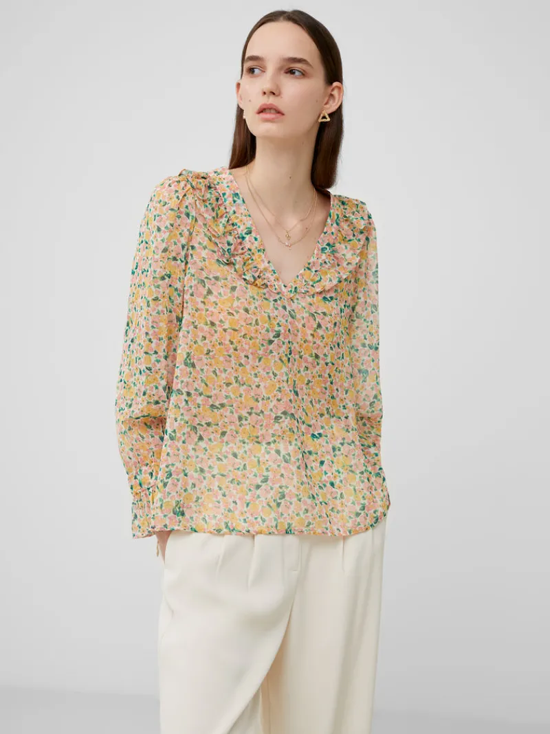 FRENCH CONNECTION Women's Shirts | Tops<Aleezia Hallie Crinkle Shirt Pear