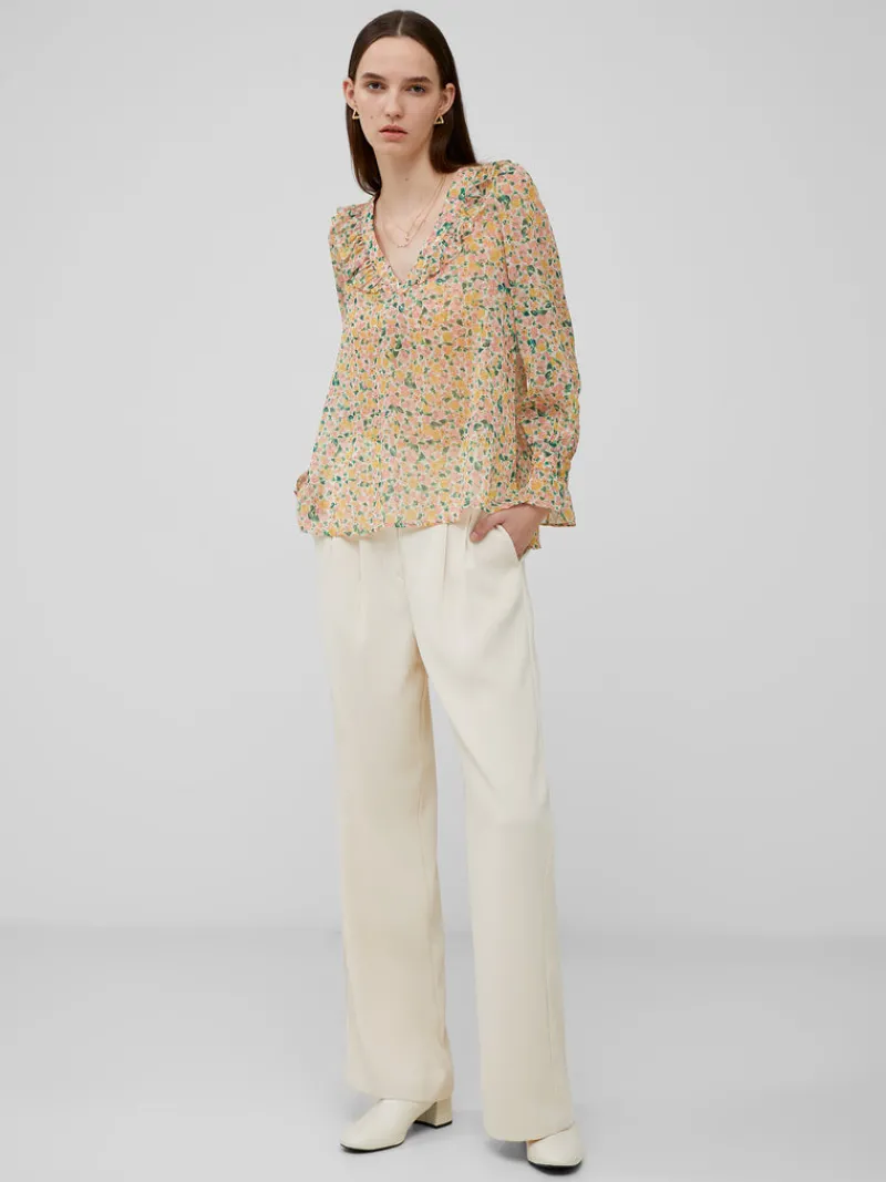 FRENCH CONNECTION Women's Shirts | Tops<Aleezia Hallie Crinkle Shirt Pear