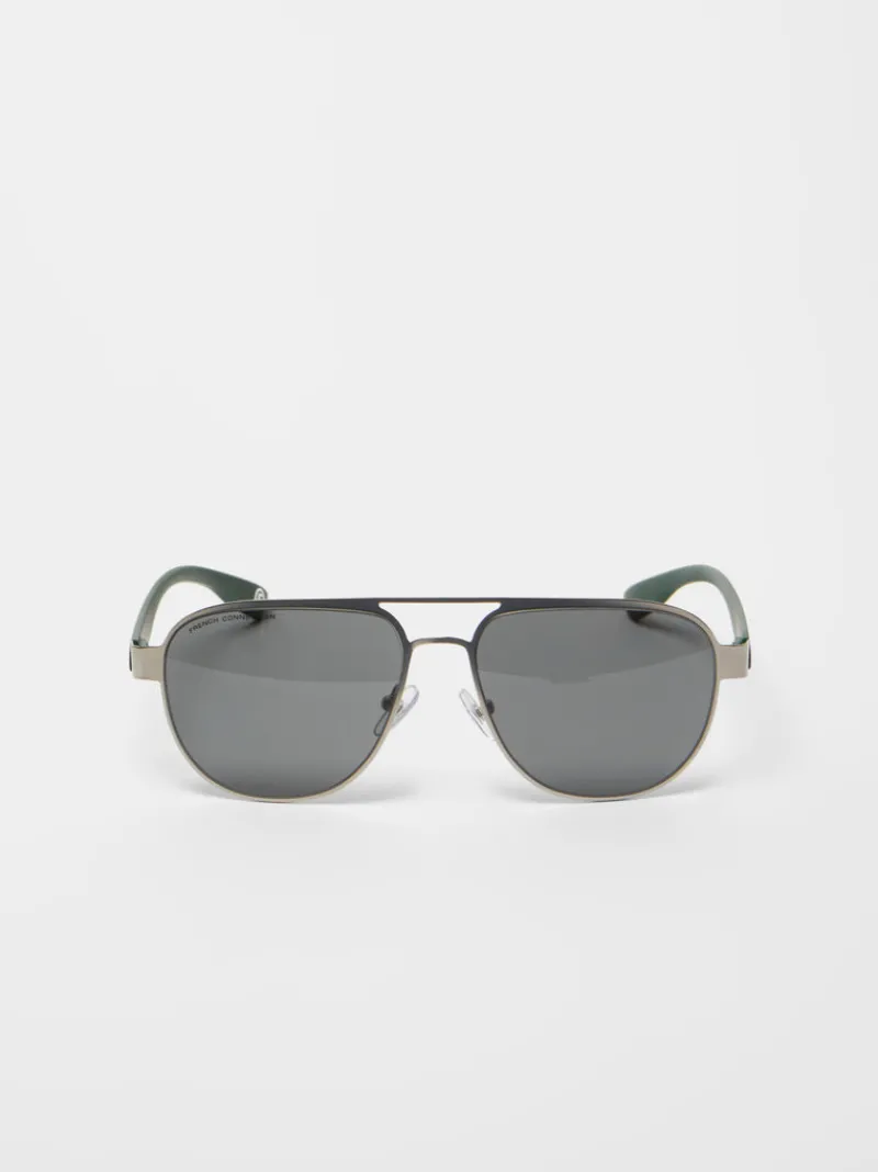 FRENCH CONNECTION Sunglasses<Aviator Sunglasses Gunmetal