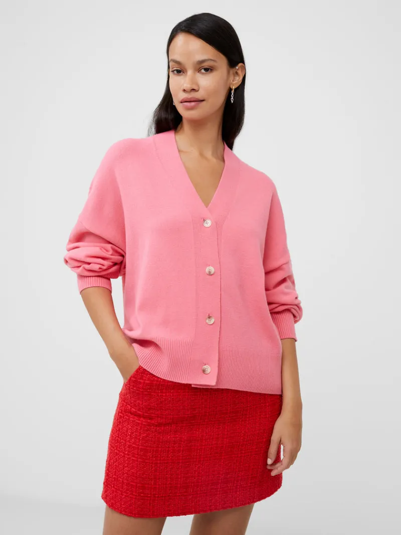 FRENCH CONNECTION Jumpers & Cardigans<Babysoft V-Neck Cardigan BrightDesertRose