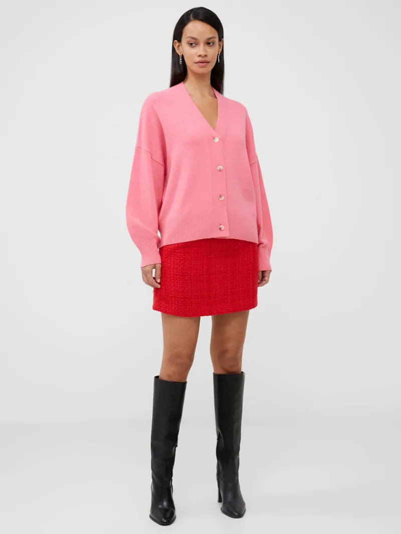 FRENCH CONNECTION Jumpers & Cardigans<Babysoft V-Neck Cardigan BrightDesertRose