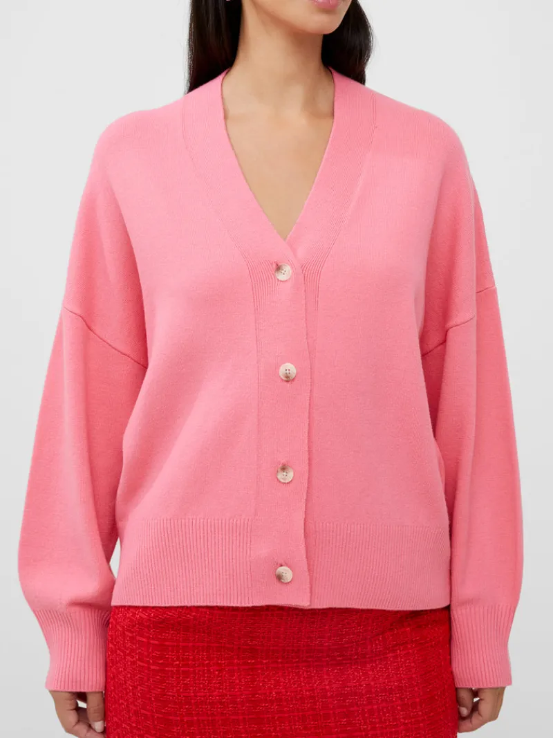 FRENCH CONNECTION Jumpers & Cardigans<Babysoft V-Neck Cardigan BrightDesertRose