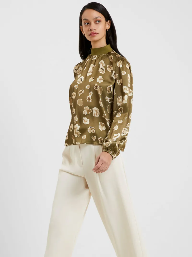 FRENCH CONNECTION Sale<Bronwen Aleeya Satin Top Nutria
