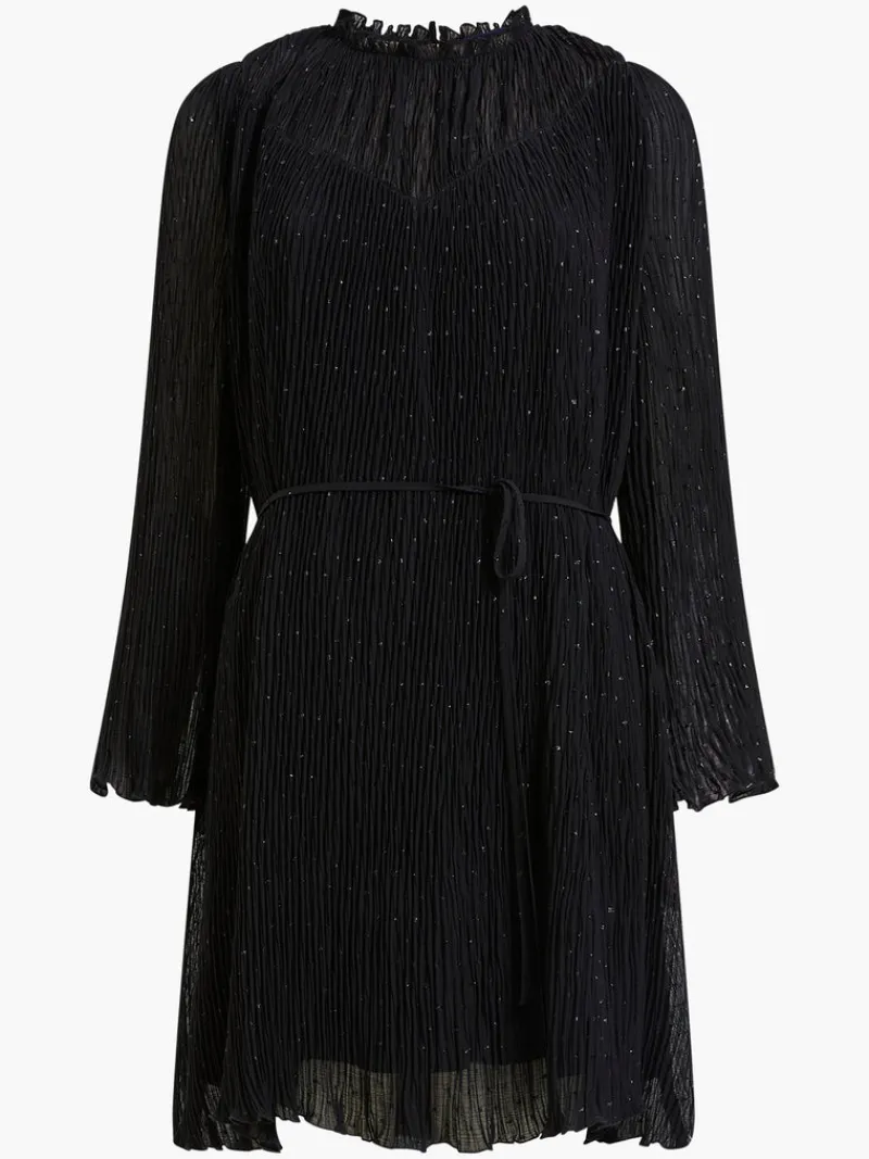 FRENCH CONNECTION Party Dresses<Callie Lurex Pleated Mini Dress Blackout