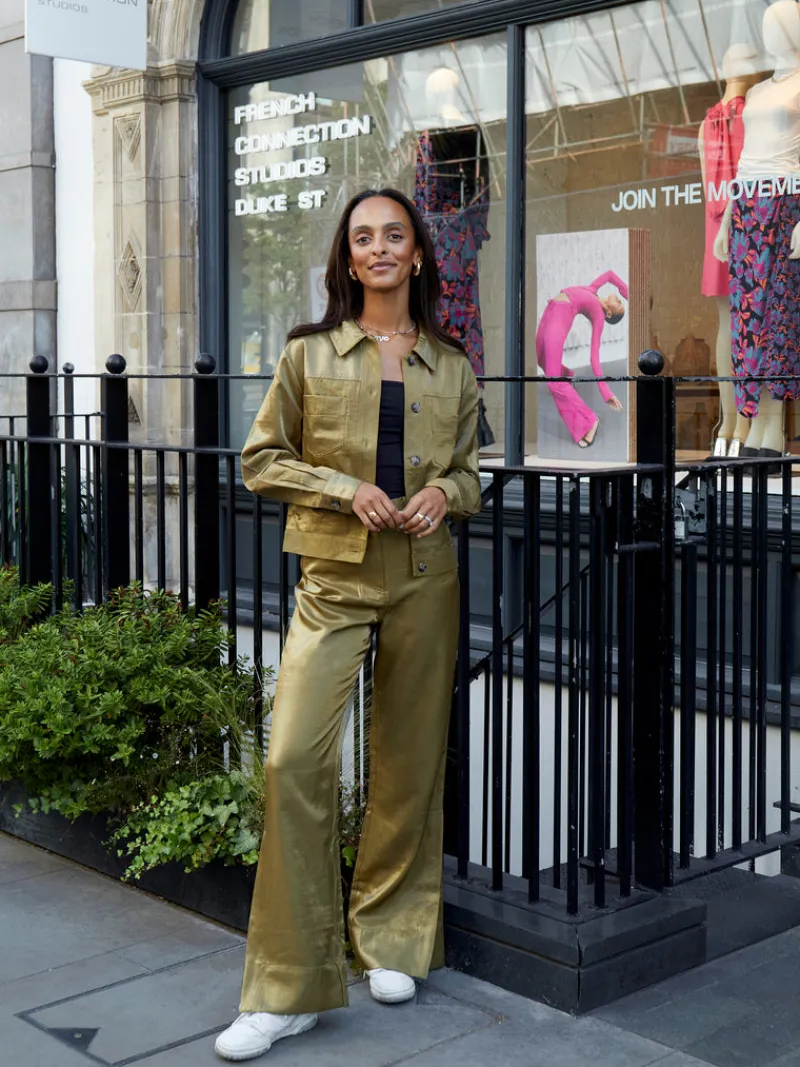 FRENCH CONNECTION Co-ords<Cammie Shimmer Flare Trousers Nutria