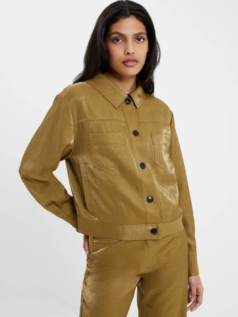 FRENCH CONNECTION Co-ords<Cammie Shimmer Jacket Nutria