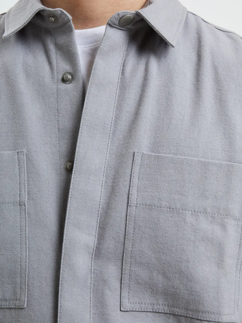 FRENCH CONNECTION Sale | Men's Shirts<Canvas Duo Pocket Shirt SleetGrey