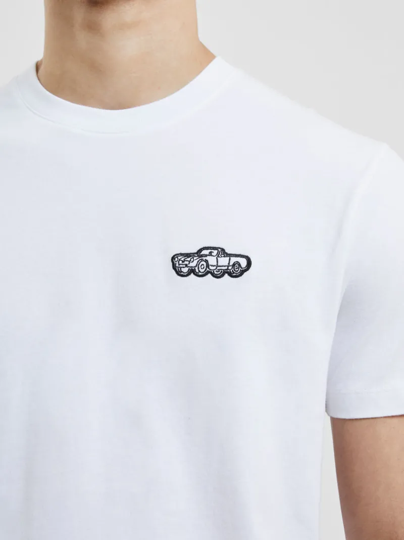 FRENCH CONNECTION T-Shirts & Polo Shirts<Car Badge T-Shirt LinenWhite