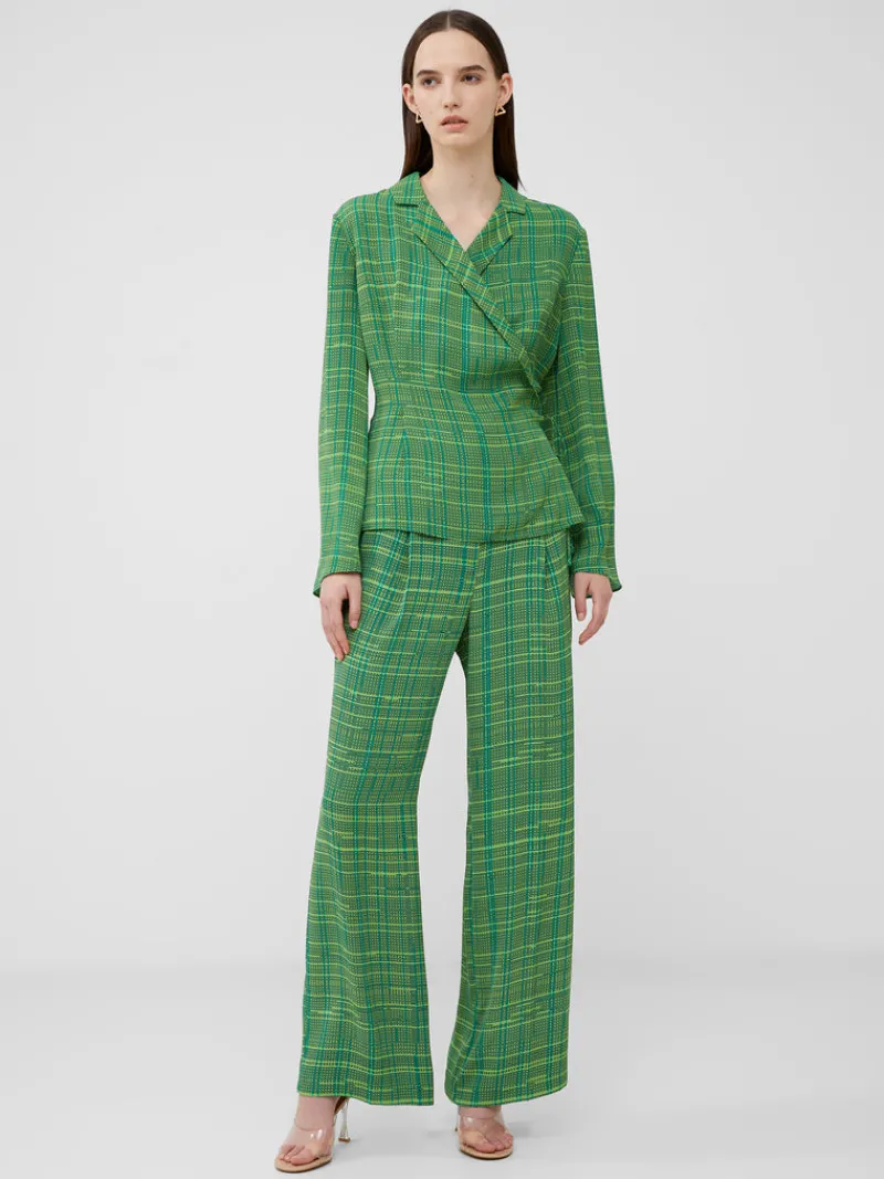 FRENCH CONNECTION Women's Suits | Co-ords | Tops<Carmen Recycled Crepe Top JellyBean/Wasabi
