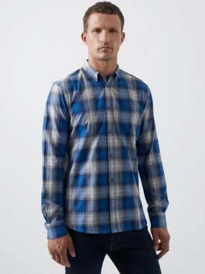 FRENCH CONNECTION Men's Shirts<Check Long Sleeve Shirt BlueMulti