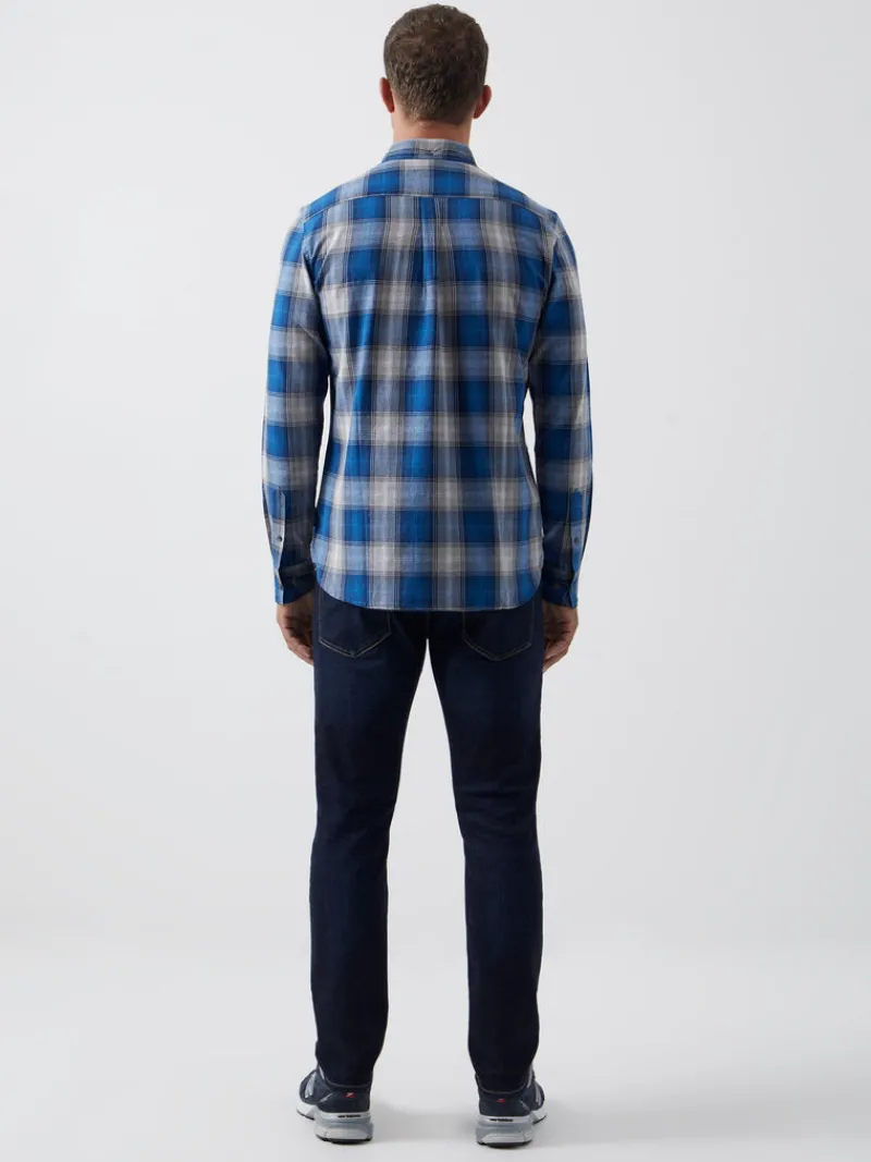 FRENCH CONNECTION Men's Shirts<Check Long Sleeve Shirt BlueMulti