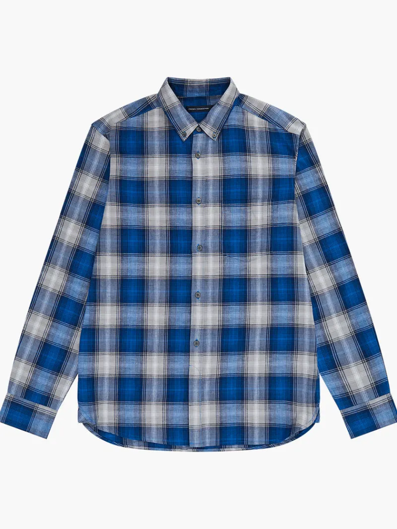FRENCH CONNECTION Men's Shirts<Check Long Sleeve Shirt BlueMulti
