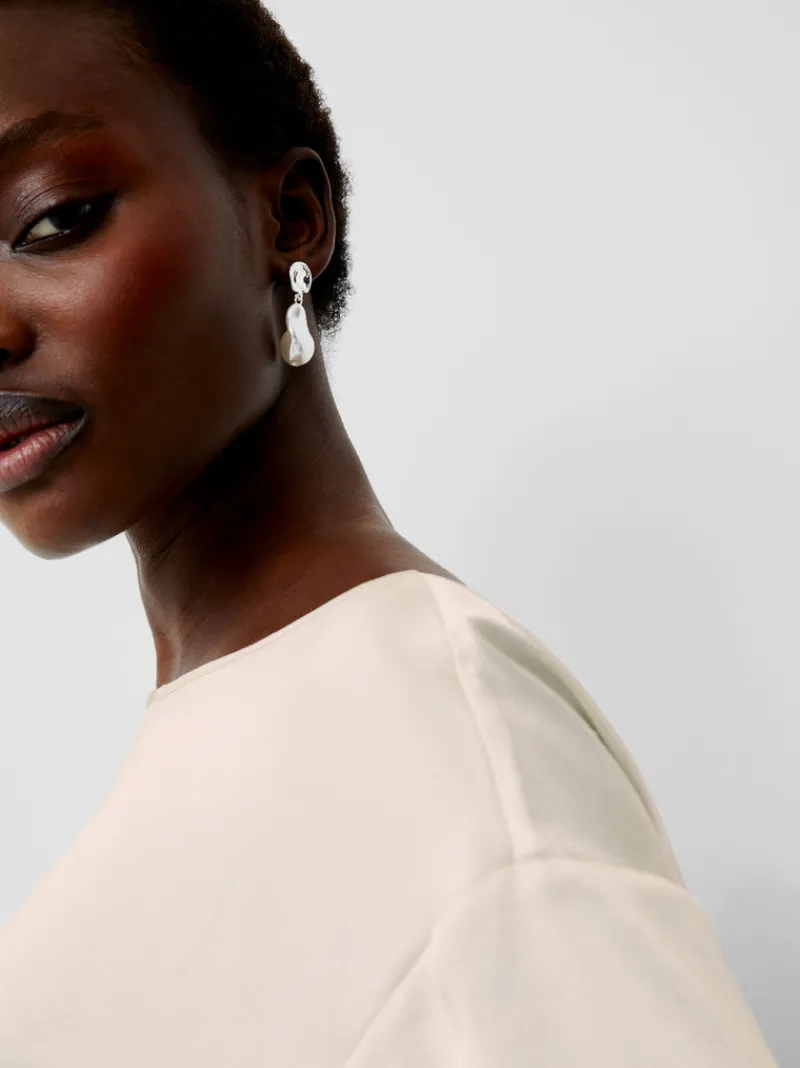 FRENCH CONNECTION Tops<Chloetta Recycled Top SilverLining