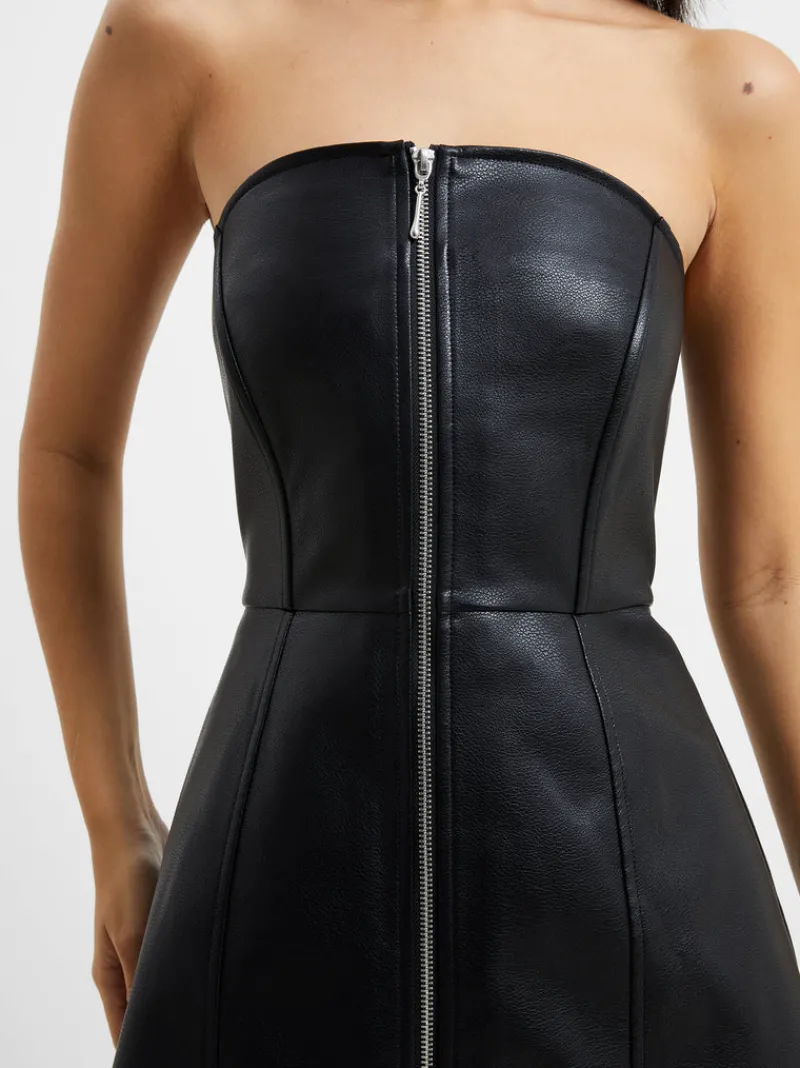 FRENCH CONNECTION Party Dresses<Claudia PU Dress Blackout
