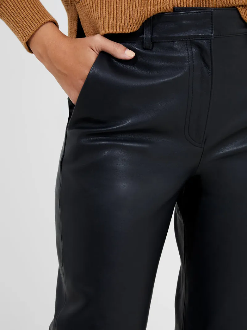 FRENCH CONNECTION Co-ords | Women's Trousers<Connie Leather Trousers Black