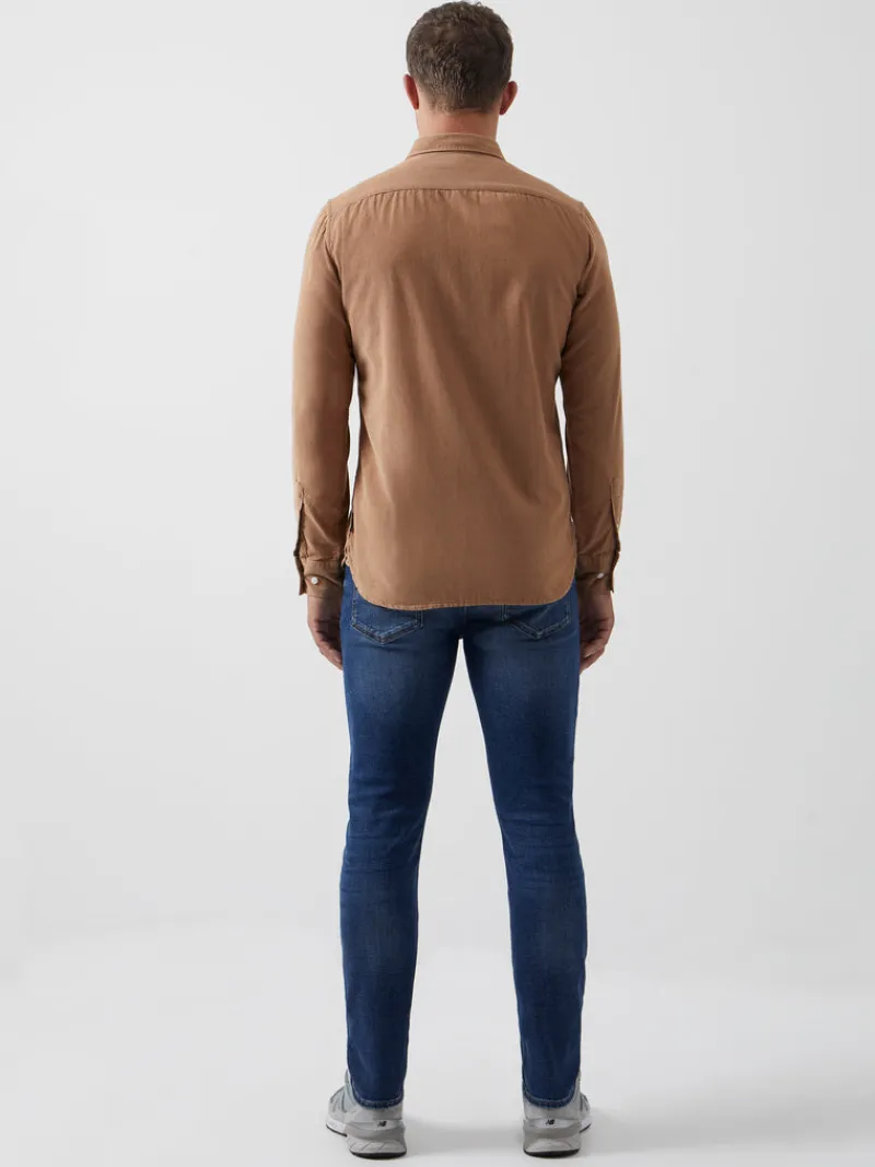 FRENCH CONNECTION Men's Shirts<Corduroy Long Sleeve Shirt Camel