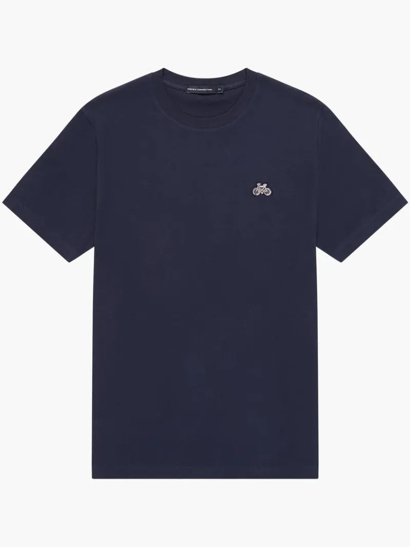 FRENCH CONNECTION T-Shirts & Polo Shirts<Cycle Badge T-Shirt Marine