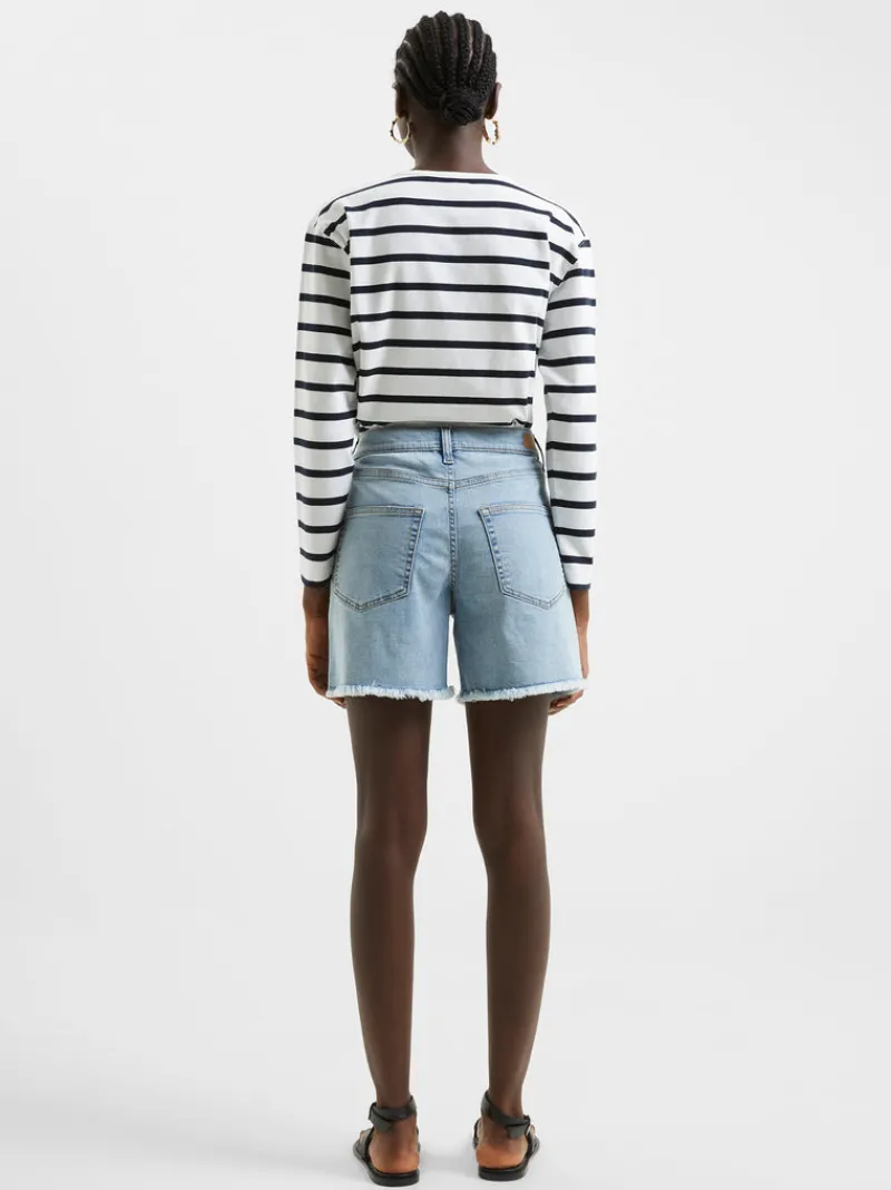 FRENCH CONNECTION Skirts & Shorts<Denim Stretch Boyfriend Shorts BleachedOut