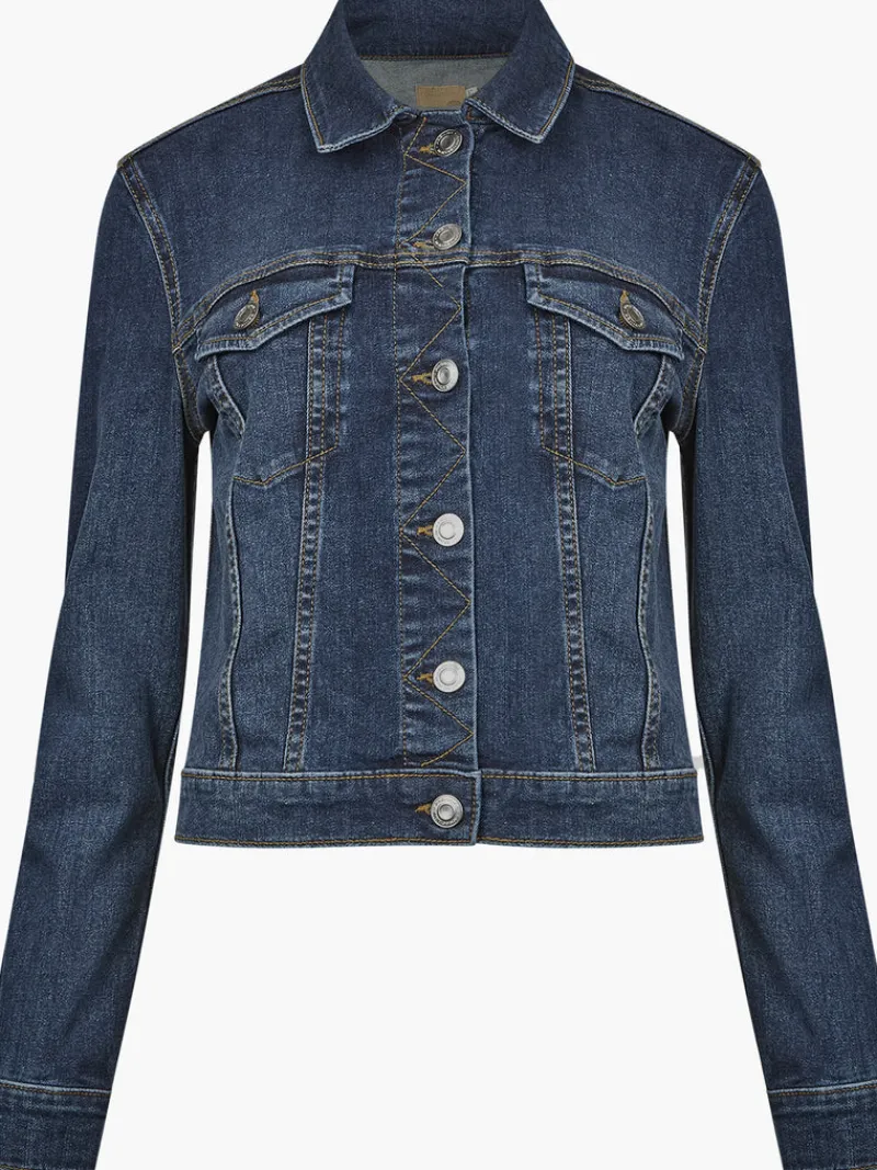 FRENCH CONNECTION Coats & Jackets<Denim Stretch Trucker Jacket MidWash