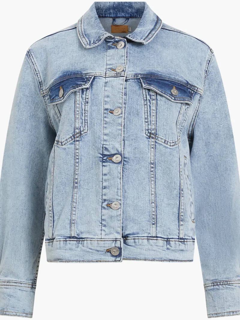 FRENCH CONNECTION Coats & Jackets<Denim Stretch Trucker Jacket BleachedOut
