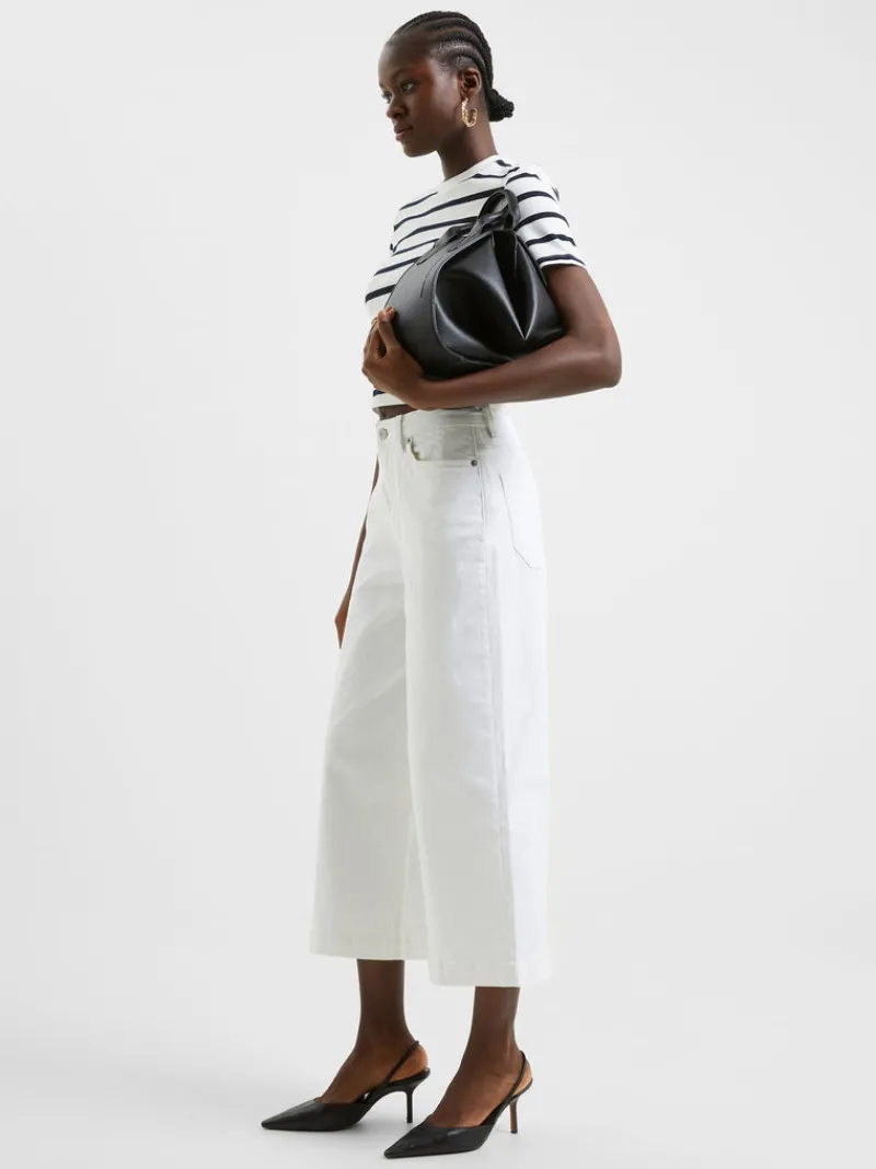 FRENCH CONNECTION Jeans | Women's Trousers<Denim Stretch Culottes White
