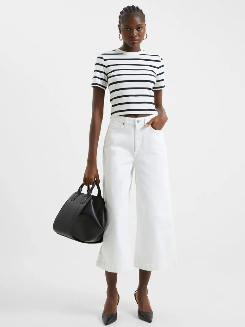FRENCH CONNECTION Jeans | Women's Trousers<Denim Stretch Culottes White