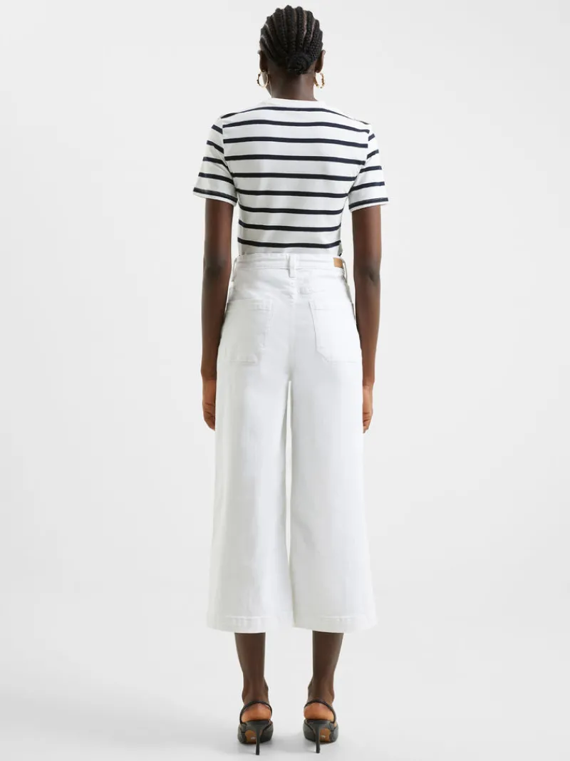 FRENCH CONNECTION Jeans | Women's Trousers<Denim Stretch Culottes White