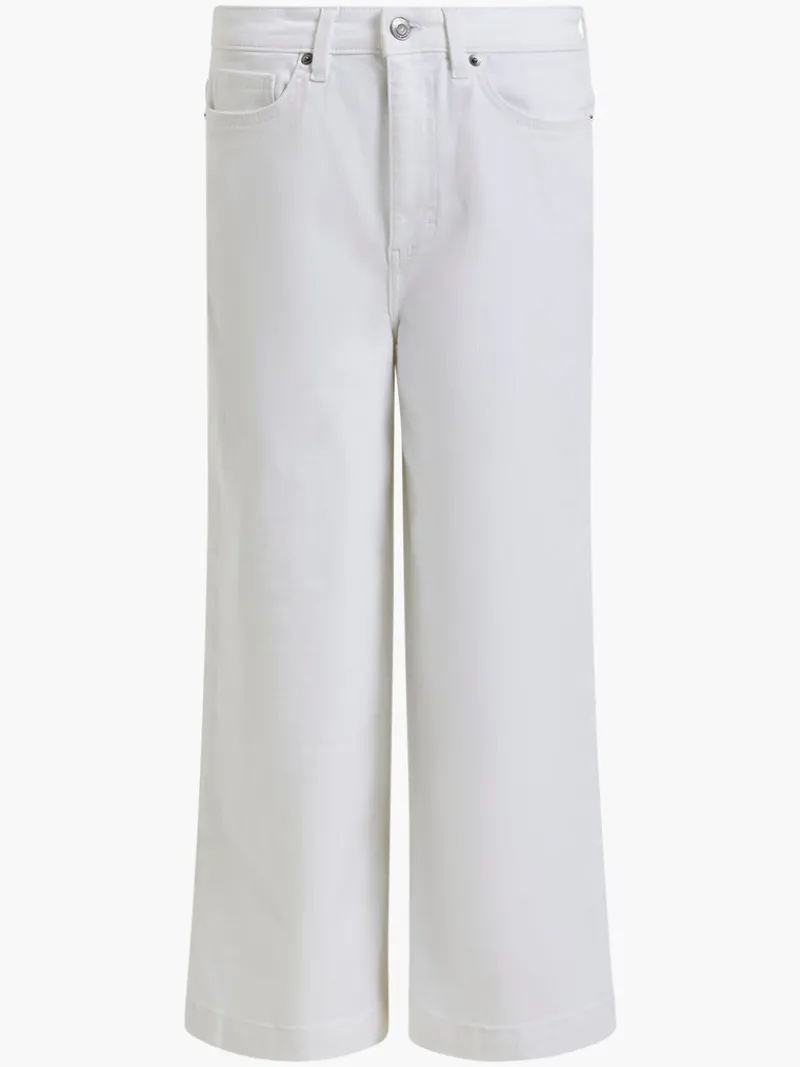 FRENCH CONNECTION Jeans | Women's Trousers<Denim Stretch Culottes White