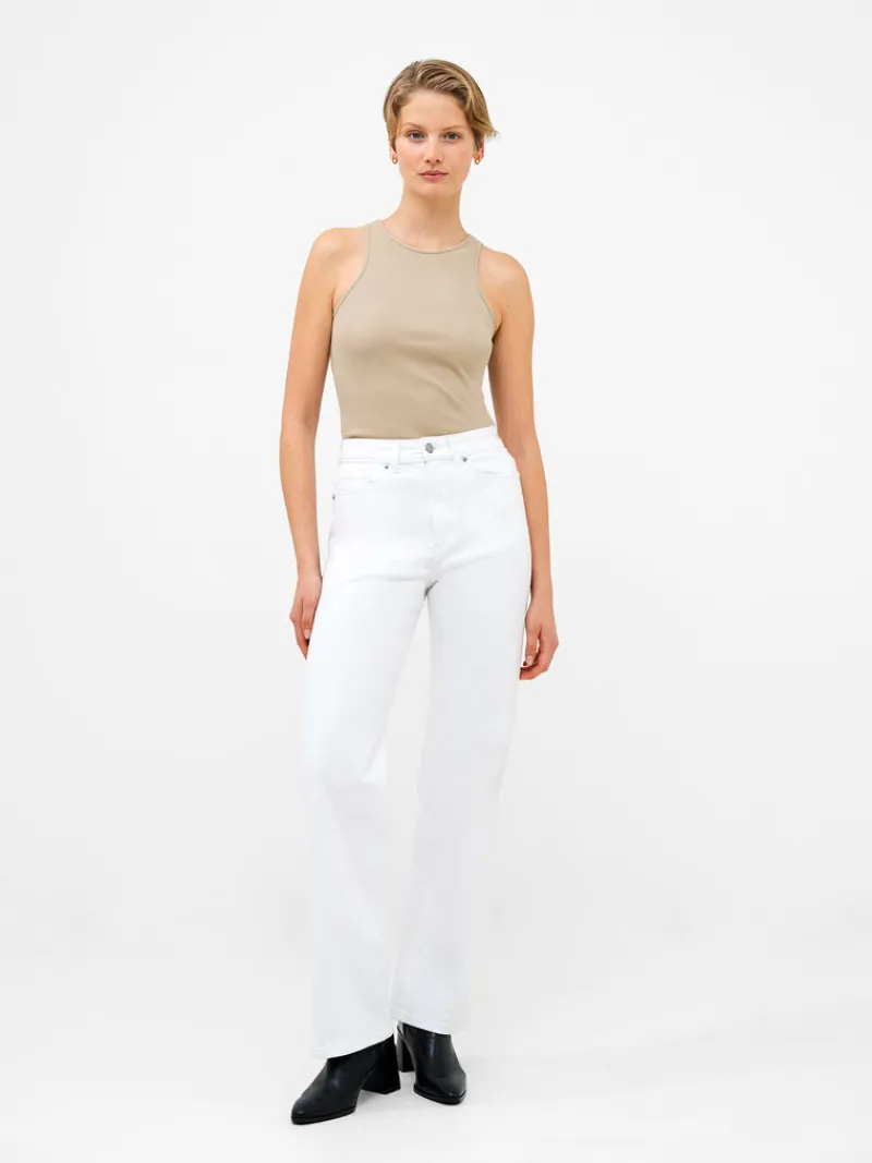 FRENCH CONNECTION Co-ords | Jeans | Women's Trousers<Denim Stretch Wide Leg Jeans White