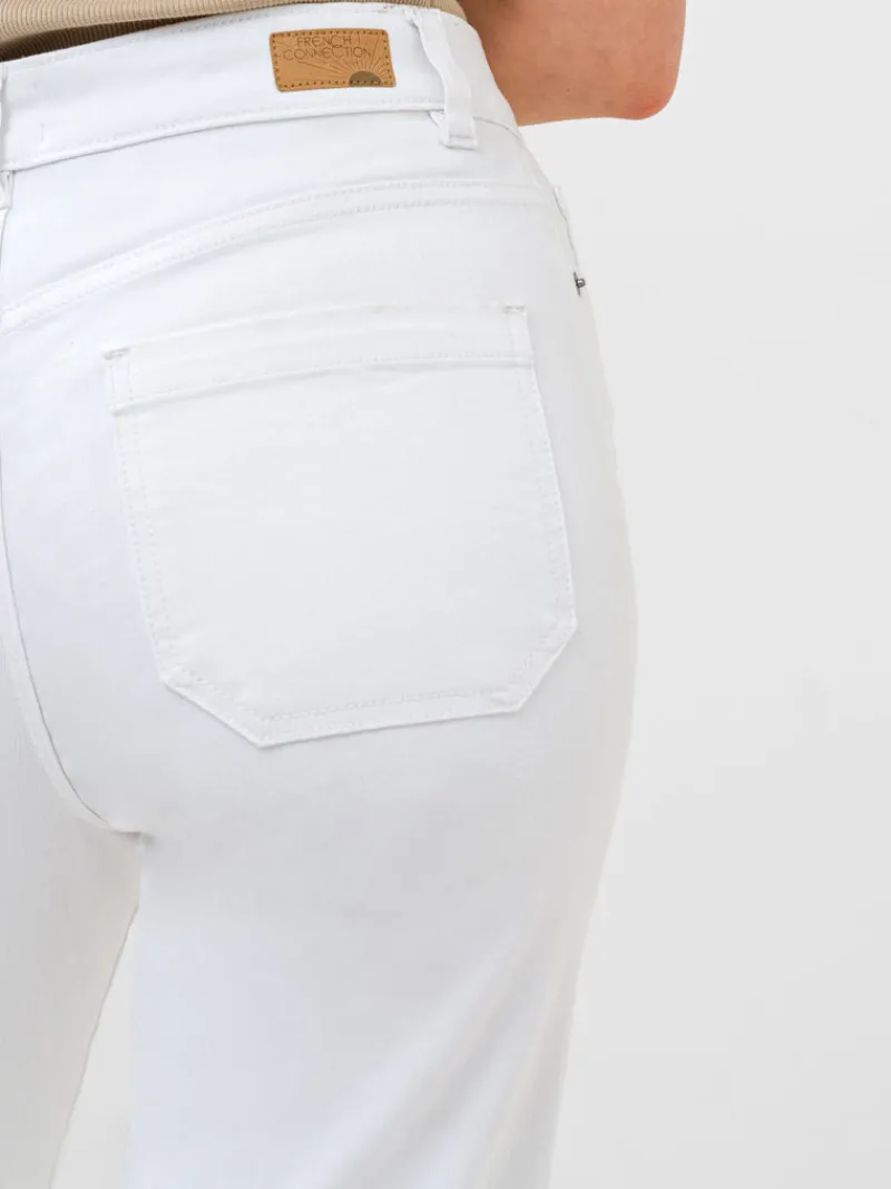 FRENCH CONNECTION Co-ords | Jeans | Women's Trousers<Denim Stretch Wide Leg Jeans White