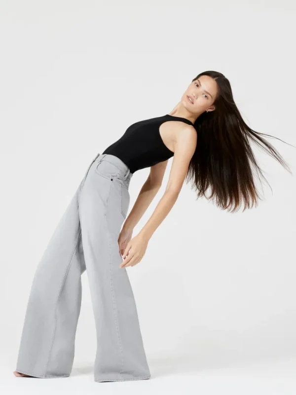 FRENCH CONNECTION Jeans | Women's Trousers<Denver Denim Relaxed Wide Leg Jeans ArcticGrey
