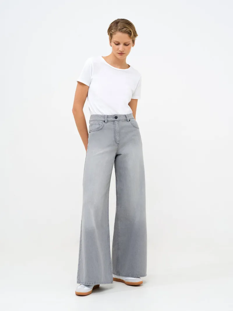 FRENCH CONNECTION Jeans | Women's Trousers<Denver Denim Relaxed Wide Leg Jeans ArcticGrey