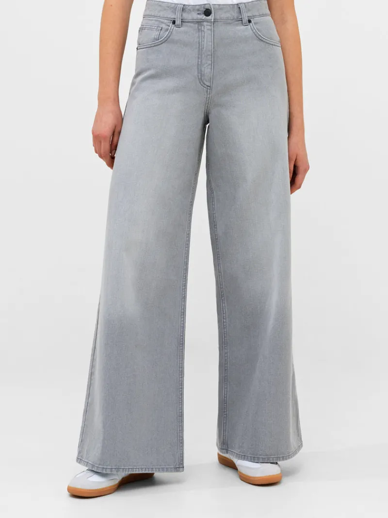 FRENCH CONNECTION Jeans | Women's Trousers<Denver Denim Relaxed Wide Leg Jeans ArcticGrey