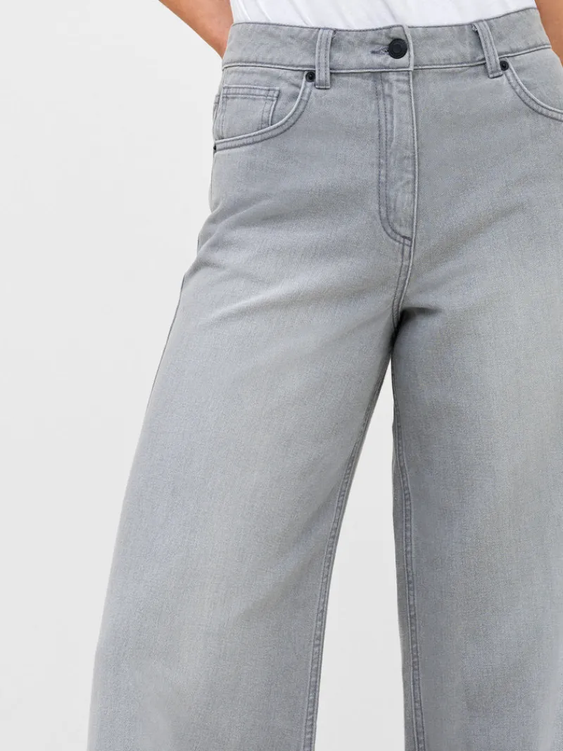 FRENCH CONNECTION Jeans | Women's Trousers<Denver Denim Relaxed Wide Leg Jeans ArcticGrey