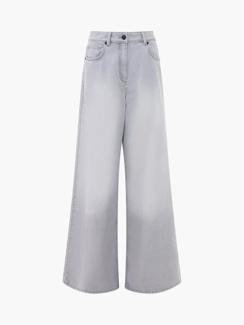FRENCH CONNECTION Jeans | Women's Trousers<Denver Denim Relaxed Wide Leg Jeans ArcticGrey