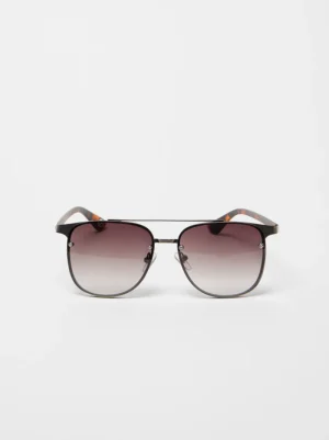 FRENCH CONNECTION Sunglasses<D-Frame Sunglasses Gunmetal