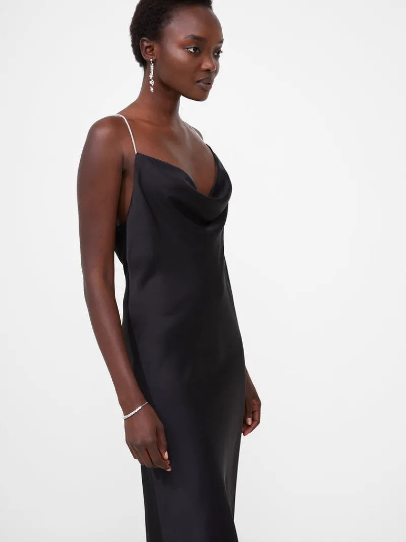 FRENCH CONNECTION Wedding Guest Dresses | Sale<Diamante Strap Slip Dress Black