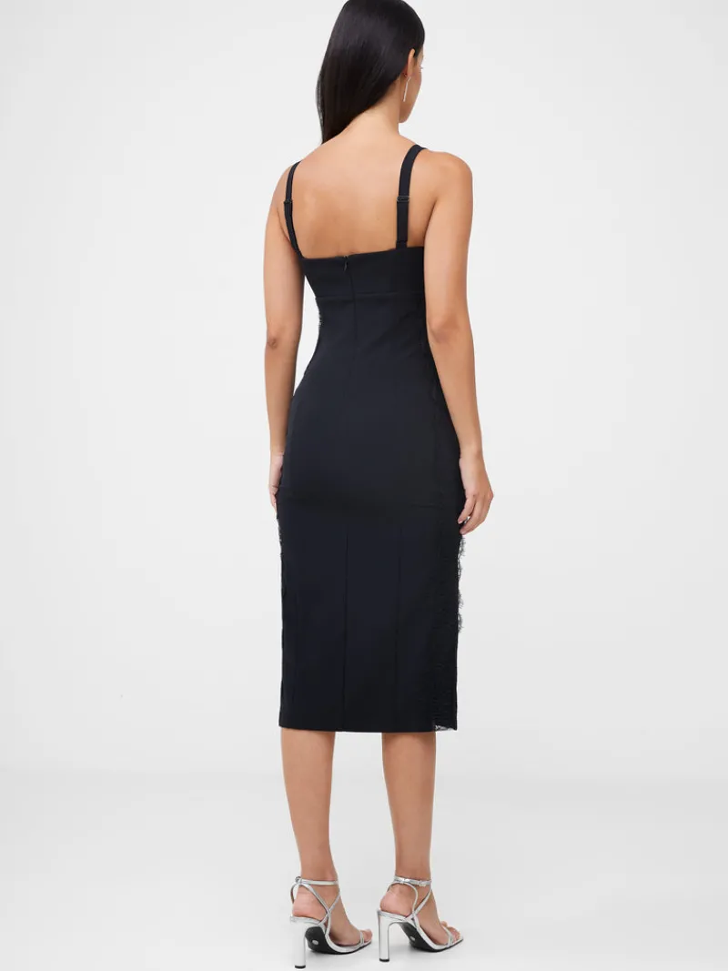 FRENCH CONNECTION Wedding Guest Dresses<Echo Crepe Lace Dress Blackout