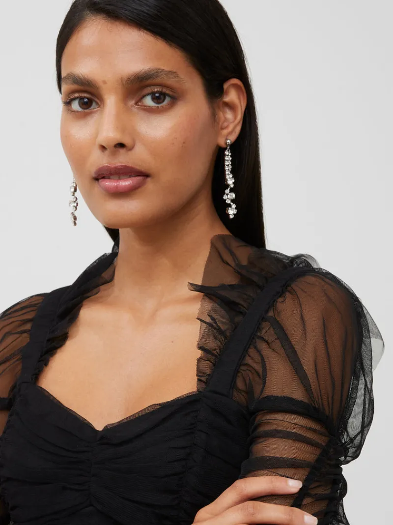 FRENCH CONNECTION Party Dresses<Edrea Tulle Mini Dress Blackout