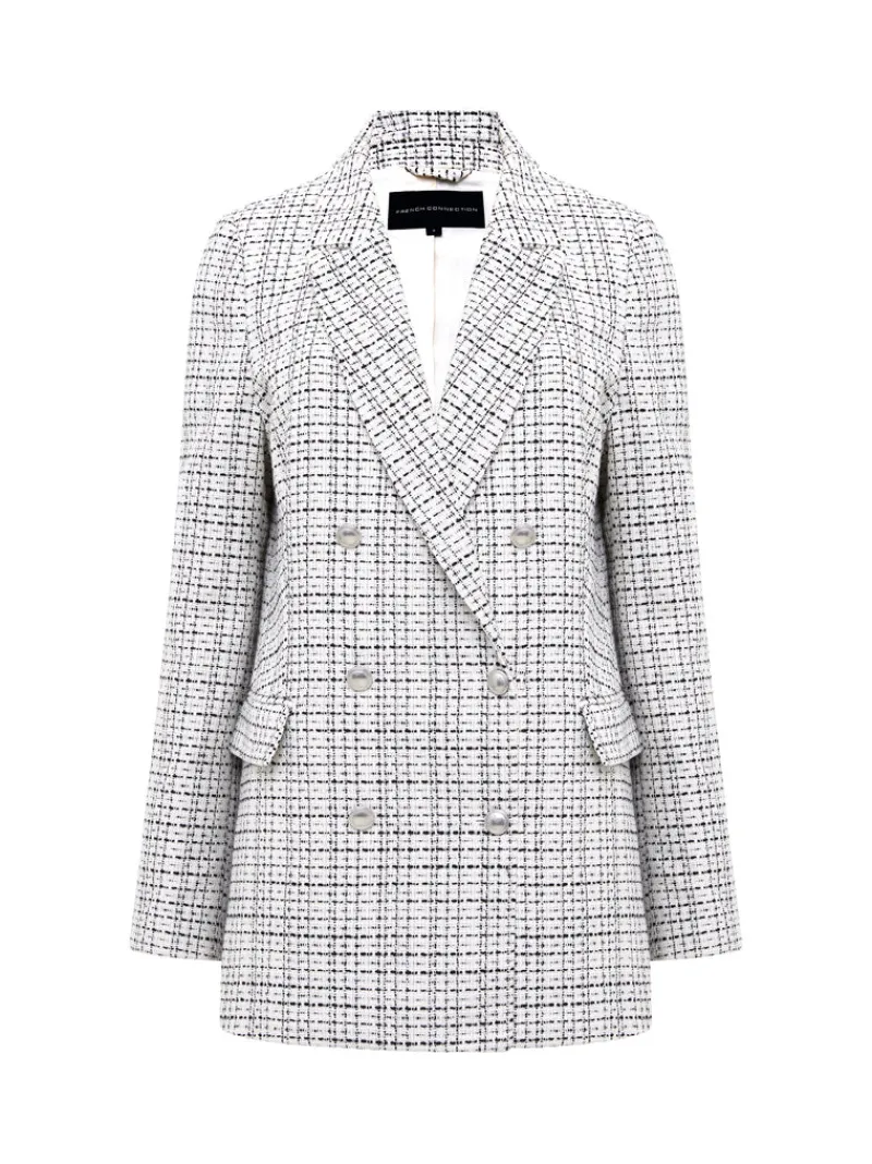 FRENCH CONNECTION Women's Suits | Women's Blazers | Coats & Jackets<Effie Boucle Blazer ClassicCream/Blacko