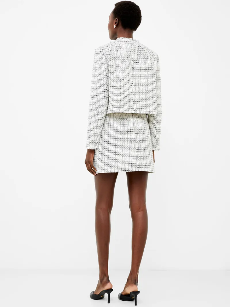FRENCH CONNECTION Women's Suits | Women's Blazers | Coats & Jackets<Effie Boucle Collarless Blazer ClassicCream/Blacko