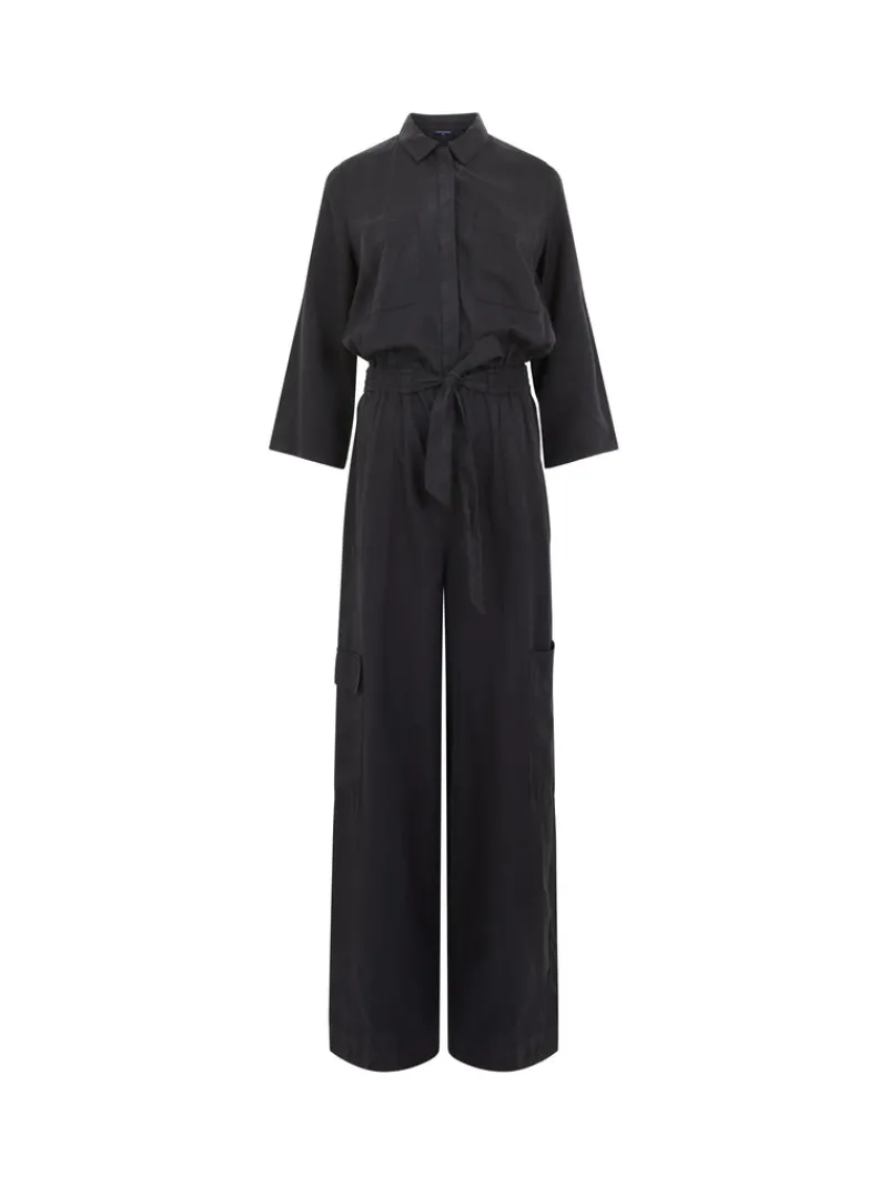 FRENCH CONNECTION Jumpsuits & Playsuits<Elkie Twill Jumpsuit BlackAsh