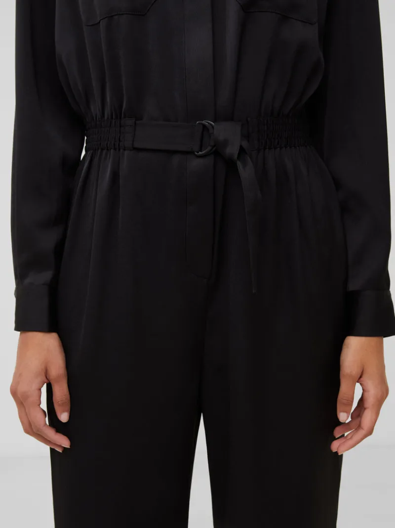 FRENCH CONNECTION Sale<Enid Crepe 70s Jumpsuit DarkSlate