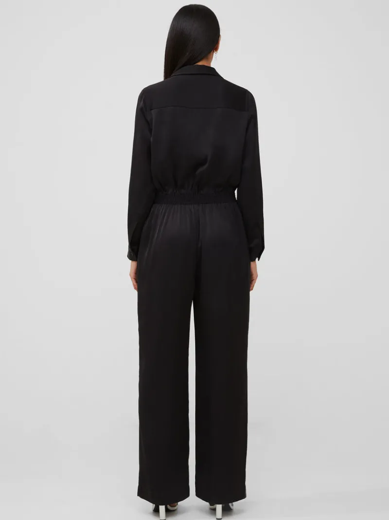 FRENCH CONNECTION Sale<Enid Crepe 70s Jumpsuit DarkSlate