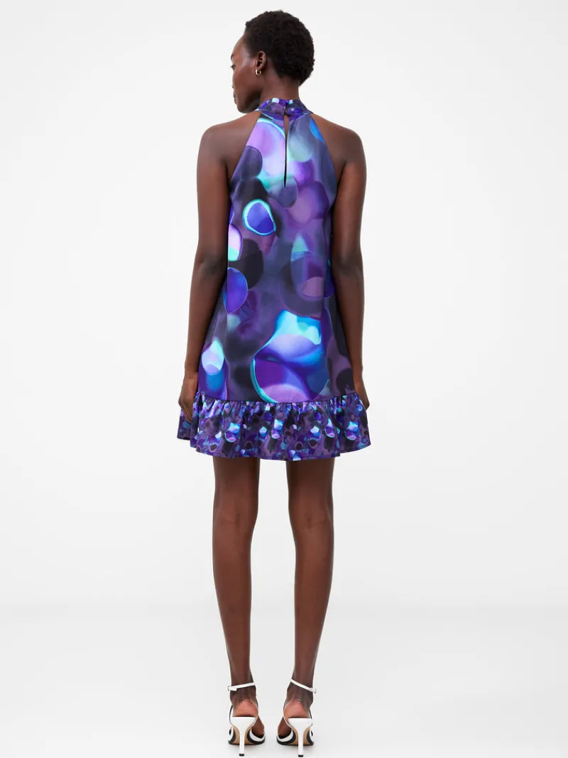 FRENCH CONNECTION Party Dresses<Eva Harlow Recycled Satin Swing Mini Dress CobaltVioletMulti