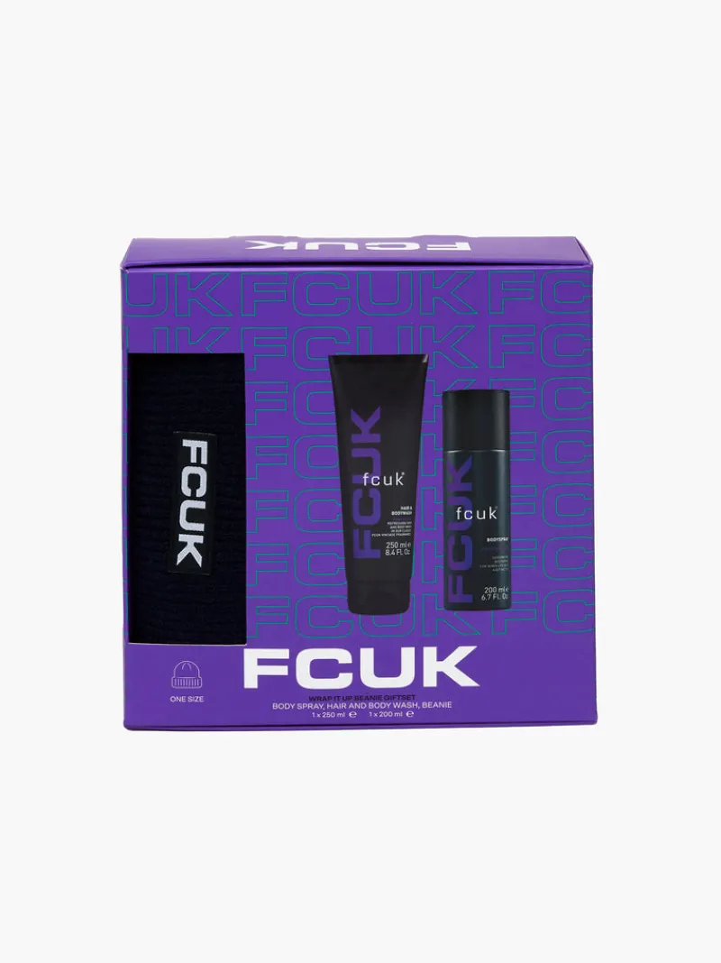 FRENCH CONNECTION Fragrance & Grooming<FCUK Wrap It Up Beanie Hat Gift Set